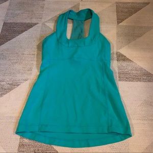 Lululemon Scoop Neck Scuba Aqua Tank Size 4